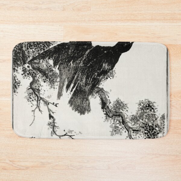 Item preview, eastern rook and cypress on new moon illustration 43380645621 designed and sold by Bird-Lore.