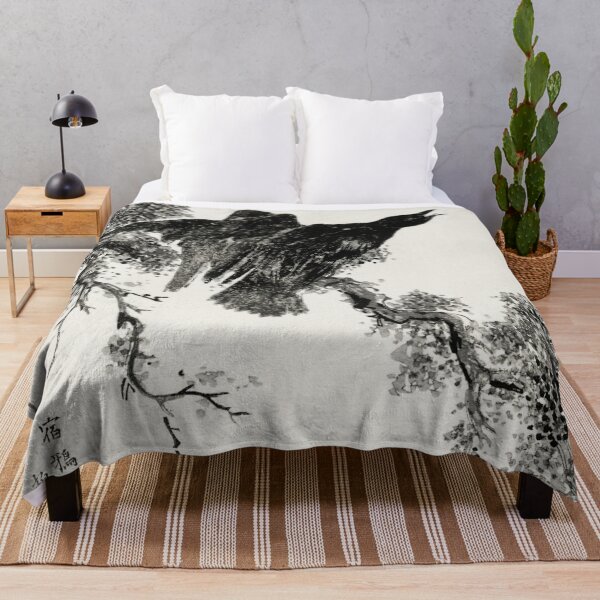 Item preview, eastern rook and cypress on new moon illustration 43380645621 designed and sold by Bird-Lore.