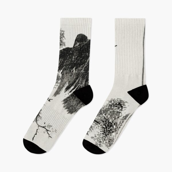Item preview, eastern rook and cypress on new moon illustration 43380645621 designed and sold by Bird-Lore.