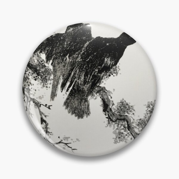 Item preview, eastern rook and cypress on new moon illustration 43380645621 designed and sold by Bird-Lore.