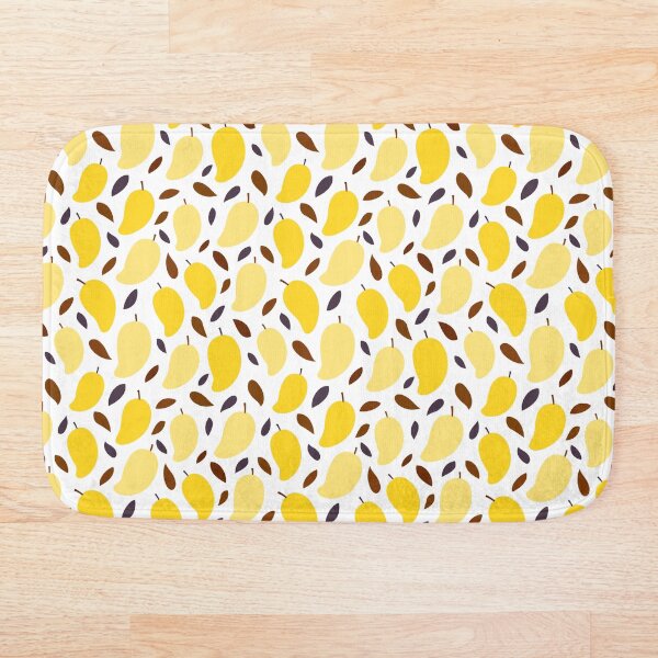 Item preview, Lindo patrón de hojas marrones y mango amarillo designed and sold by ButterandCheese.