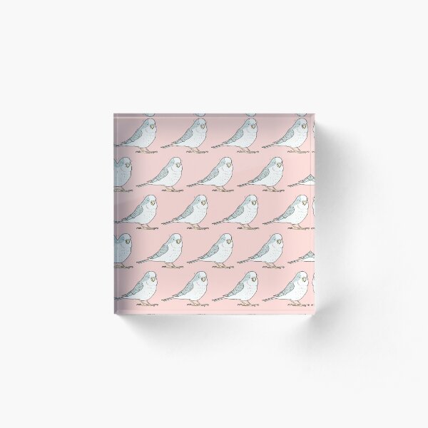 The Budge on Repeat (Rosy) Acrylic Block