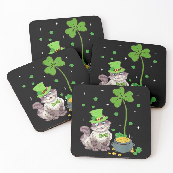 Item preview, Shamrock Leprechaun Cat St Patricks Day designed and sold by SeanRichar.