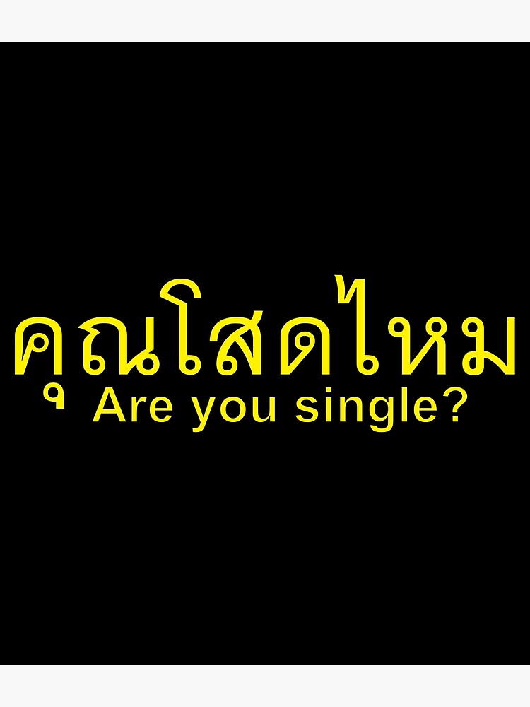 are-you-single-khun-sod-mai-in-thai-language-poster-by-scubaloppy