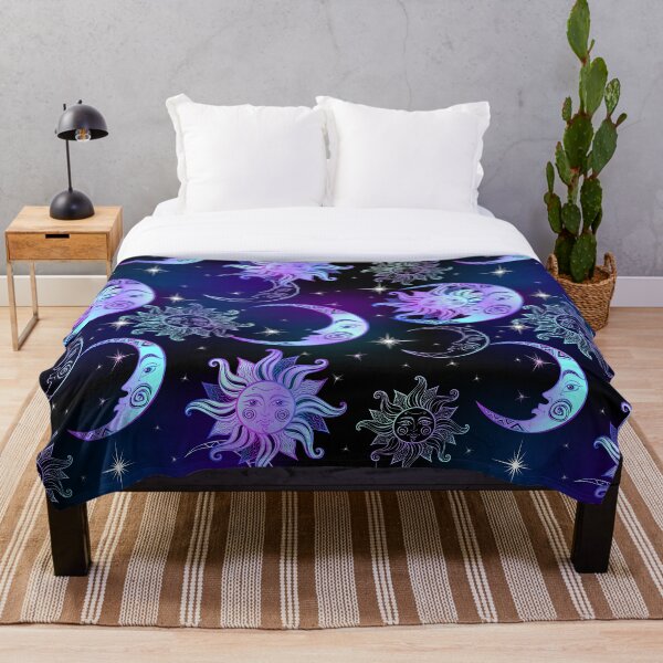 "Sun and moon " Throw Blanket by butterflyjeanie Redbubble