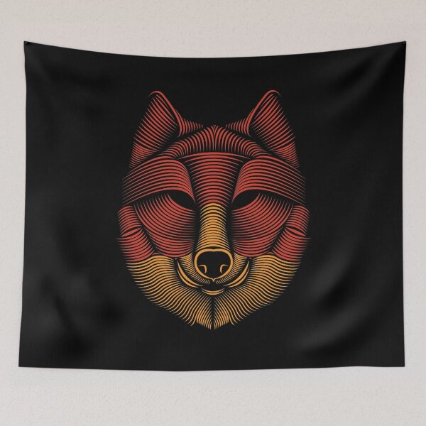 Item preview, Retro Ceremonial Native Fox mask designed and sold by aMortalArtist.
