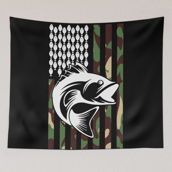 Item preview, American fishing flag camouflage designed and sold by Astralia.