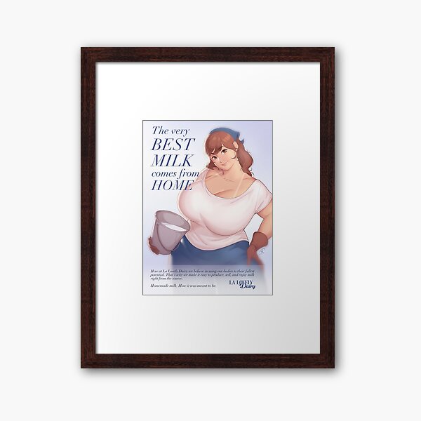 Dairy - The Very Best Milk... Framed Art Print