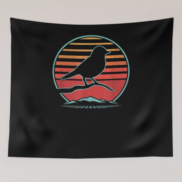 Item preview, Oriole Bird Retro Vintage 80s Style Birding Gift designed and sold by shirleyfinley.