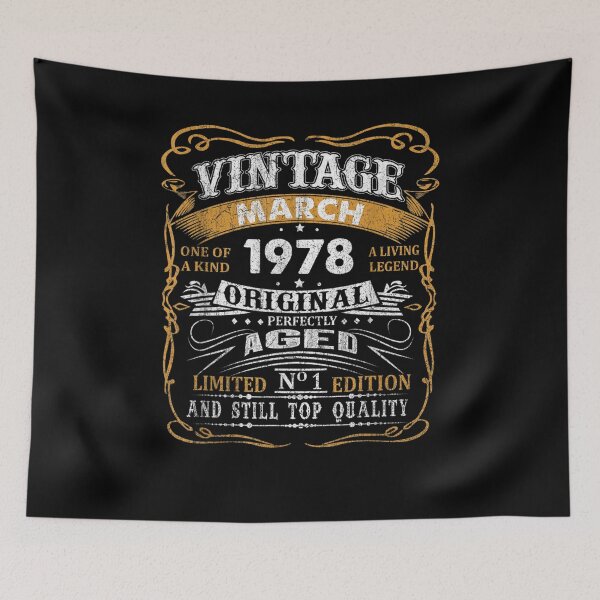 Item preview, Vintage March 1978 43 Years Old 43rd Birthday Gifts designed and sold by shirleyfinley.