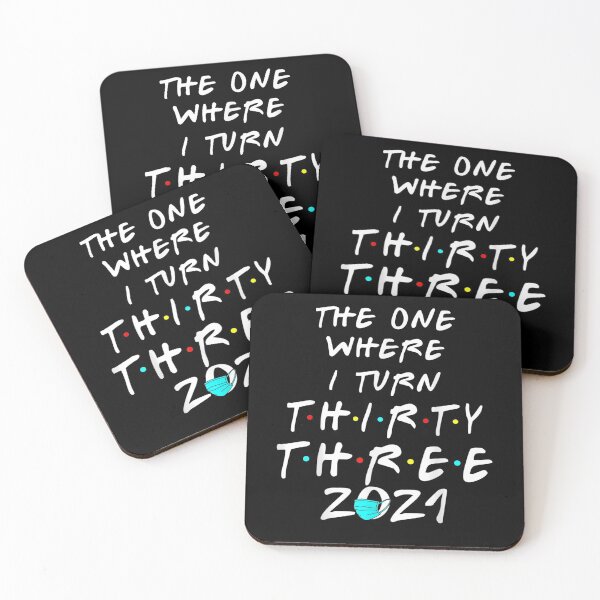 Item preview, 33rd Birthday Gift The One Where I Turn Thirty Three 2021 designed and sold by shirleyfinley.