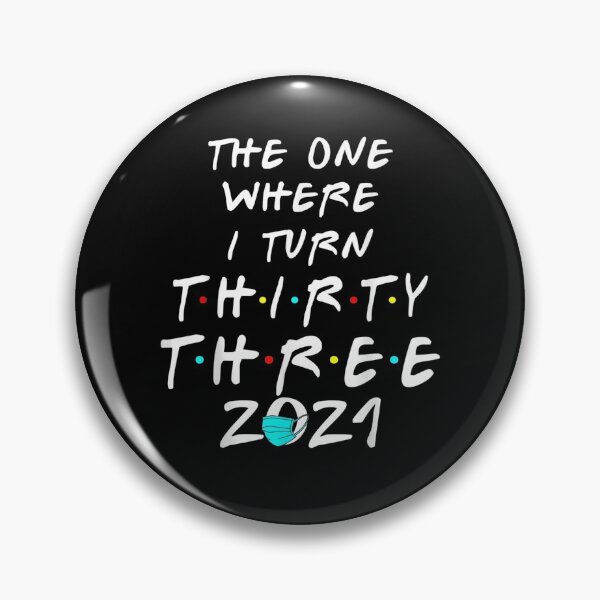 Item preview, 33rd Birthday Gift The One Where I Turn Thirty Three 2021 designed and sold by shirleyfinley.