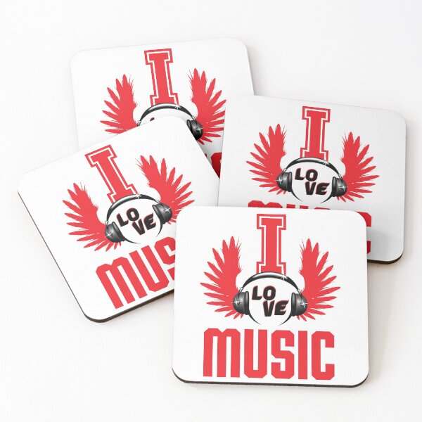 Item preview, I Love Music Art designed and sold by Clothesify.