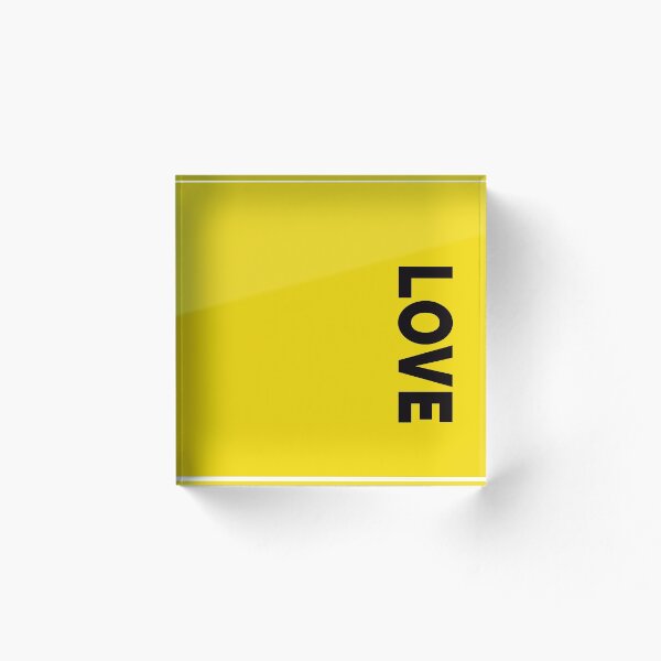 Item preview, AMOR amarillo negro Carta de amor impresa, tipografía texto blanco, aspecto moderno designed and sold by HerHim-beyond.