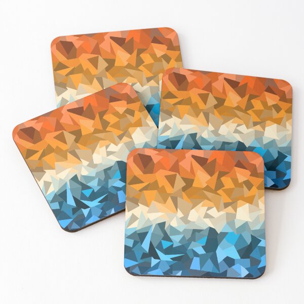 Item preview, Beach Sunset Geometric Pattern designed and sold by cassikraft.