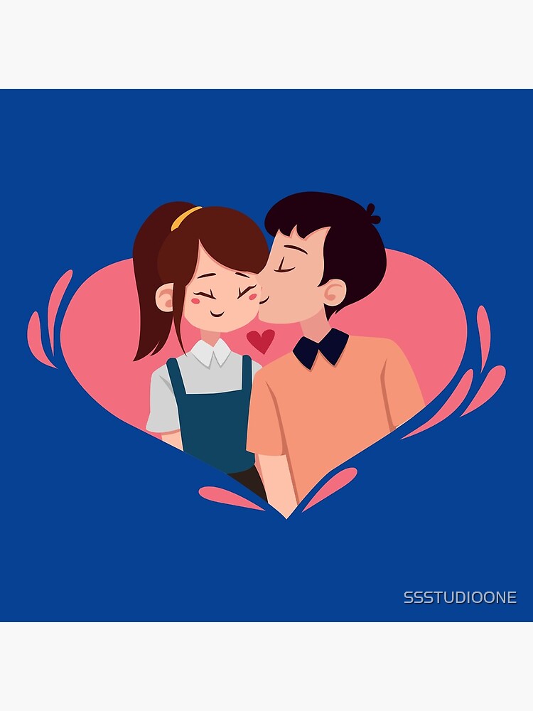 An Anime Illustration Of Two People Kissing Background, Boyfriend  Girlfriend Picture, Love, Couple Background Image And Wallpaper for Free  Download