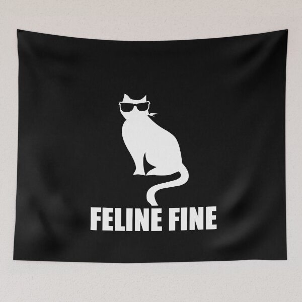 Item preview, Feline Fine designed and sold by HoneyBadgerBox.