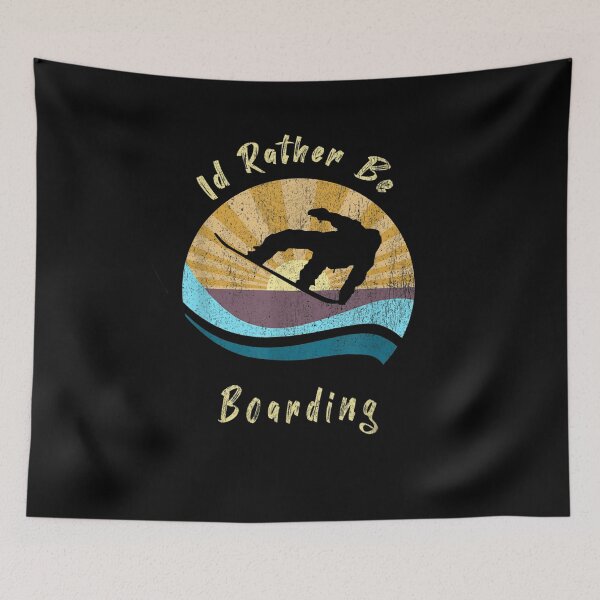 Item preview, I'd Rather Be Boarding Snowboarding Vintage designed and sold by shirleyfinley.