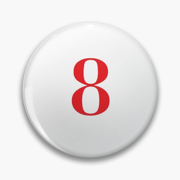 Item preview, Red Number 8 designed and sold by MitokDesignShop.