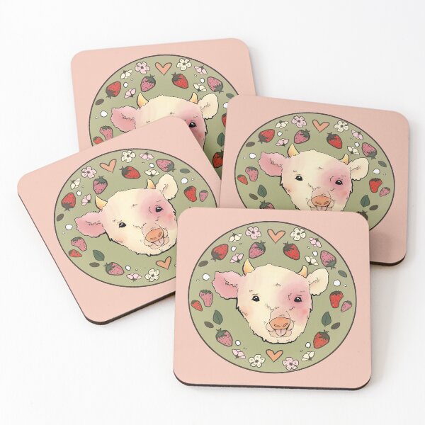 Item preview, strawberry cow designed and sold by GarbageSalt.