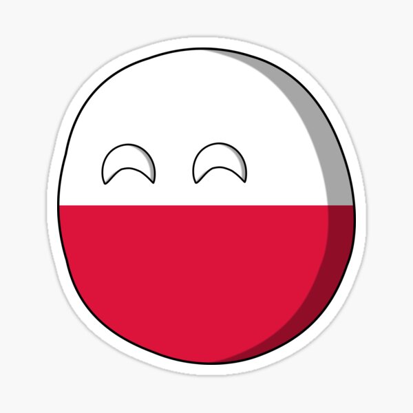 Happy Polandball Sticker