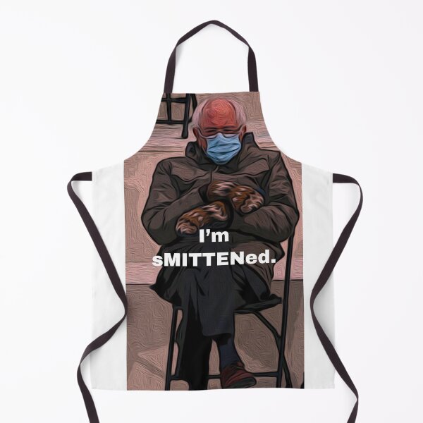 Item preview, Funny Bernie Sanders meme Inauguration Day mitten 2021 designed and sold by thetextbookgirl.