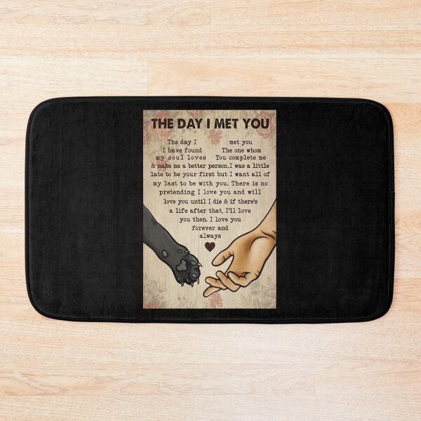 Item preview, paw the day i met you black cat lover designed and sold by Cooper73.