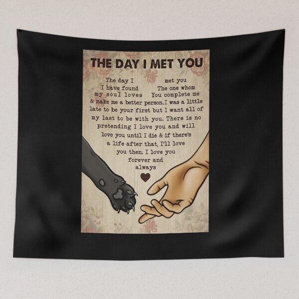 Item preview, paw the day i met you black cat lover designed and sold by Cooper73.