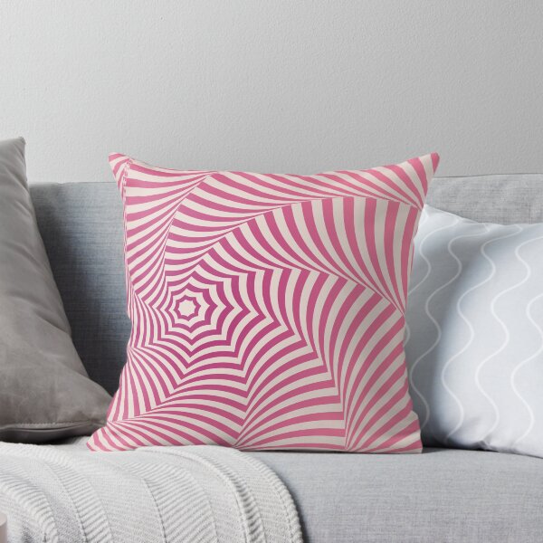 Item preview, Pink Gradation Dent Optical Illusion on Beige Background designed and sold by MarkStudio.