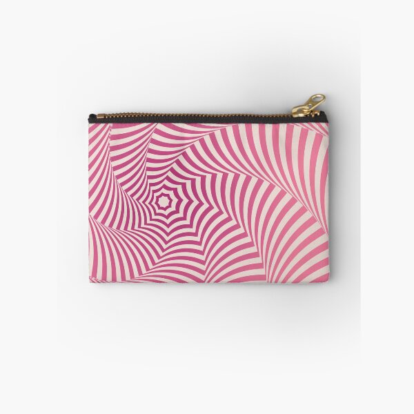 Aperçu de l'œuvre Illusion d'optique Dent de Gradation rose sur fond beige créée et vendue par MarkStudio.