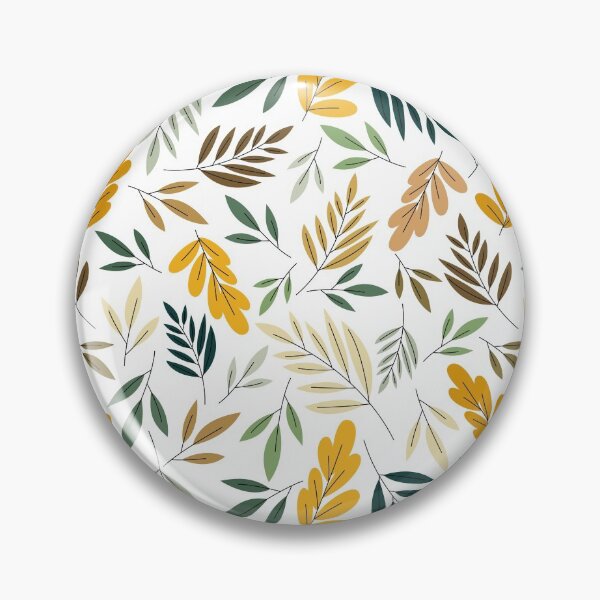 Item preview, Cute Green and Yellow Autumn Leaves Pattern designed and sold by ButterandCheese.