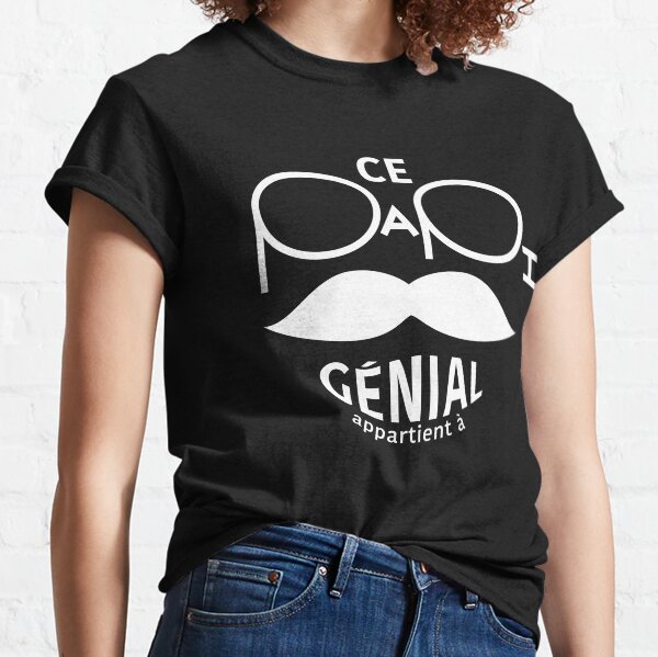 T shirt ce discount papa genial appartient a