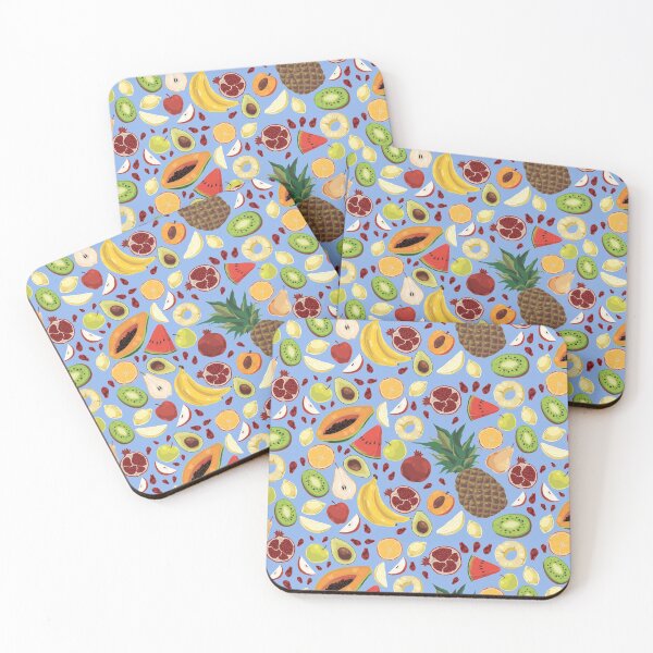Item preview, Assorted Fruits - Papaya, Pineapple. Pomegranate, Pear, Kiwi, Watermelon, Avocado, Peach, Apple, Lemon and More designed and sold by Alicia Chee.