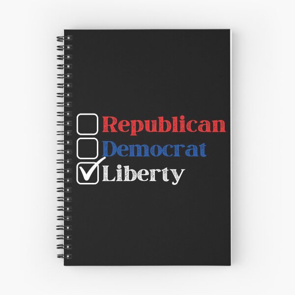 Item preview, Republican - Democrat - Liberty (Dark Background Version) designed and sold by BattleMtnArmory.