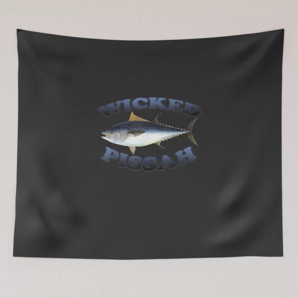 Item preview, Wicked Pissah Bluefin Tuna Fish Illustration Fishing Angler designed and sold by Christineaz.