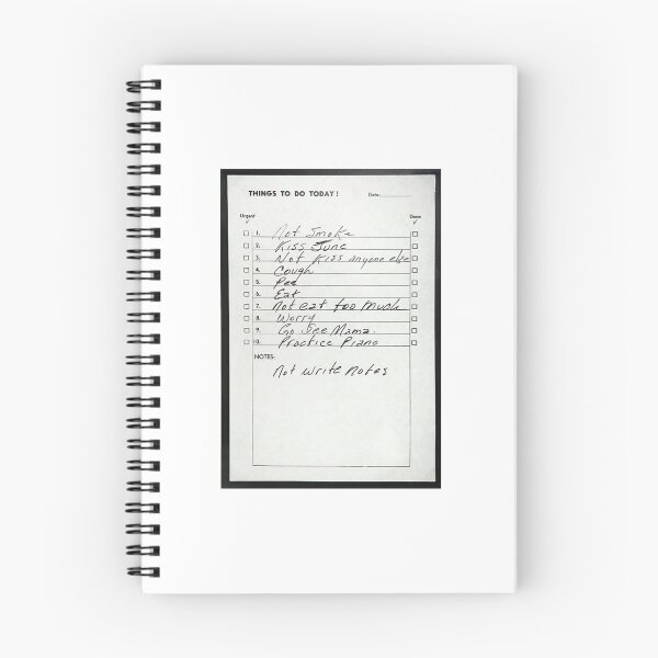 Item preview, Johnny Cash's handwritten diary designed and sold by Madi Morgan.