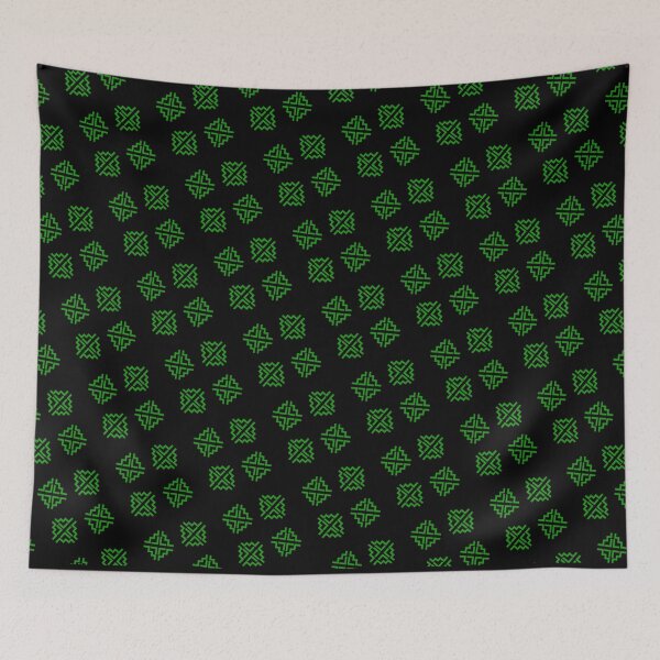 Item preview, Hmong Cross Stitch Green 3 designed and sold by HmongDesignsByM.