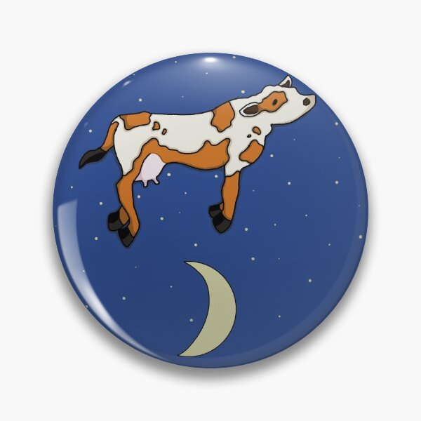 Item preview, Cow Jumping Over The Moon designed and sold by Prickly Pear Art.