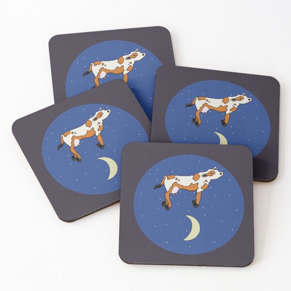 Item preview, Cow Jumping Over The Moon designed and sold by Prickly Pear Art.