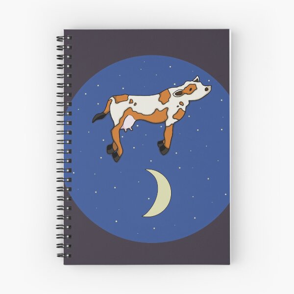 Item preview, Cow Jumping Over The Moon designed and sold by Prickly Pear Art.