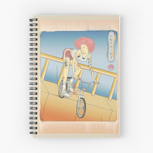 Item preview, Ukiyoe Bicycle Girl #2 designed and sold by art-by-nidan.