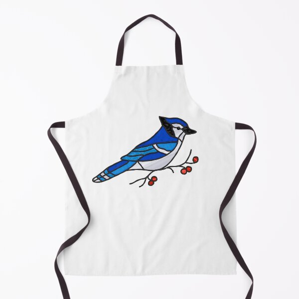 Item preview, Blue Jay Digital Stain Glass Suncatcher Design designed and sold by crookedriverusa.