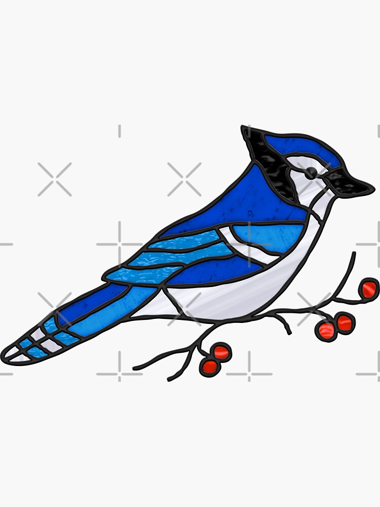 Blue Jay Sticker for Sale by mcm653