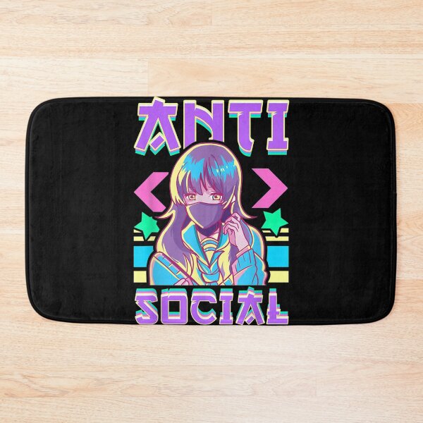Item preview, Cute Anti Social Vaporwave Anime Girl Japanese Antisocial designed and sold by RyanWillsonn.