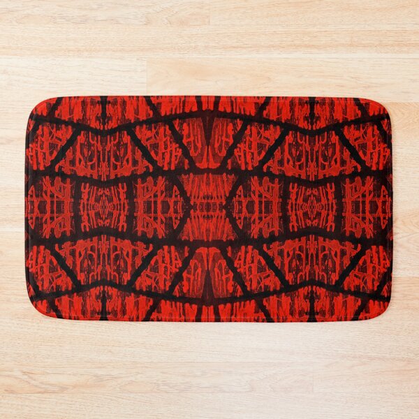 Item preview, red black cross zigzag designed and sold by tada-leipzig.