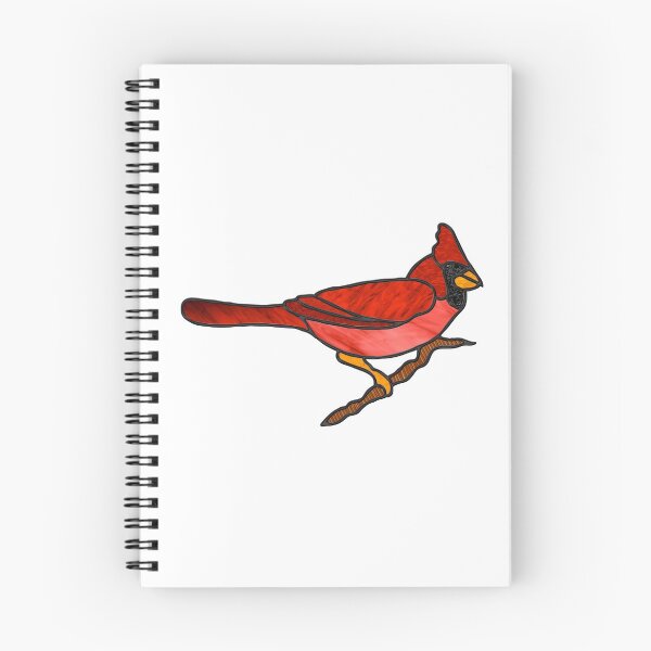 Item preview, Cardinal Digital Stain Glass Suncatcher Design designed and sold by crookedriverusa.