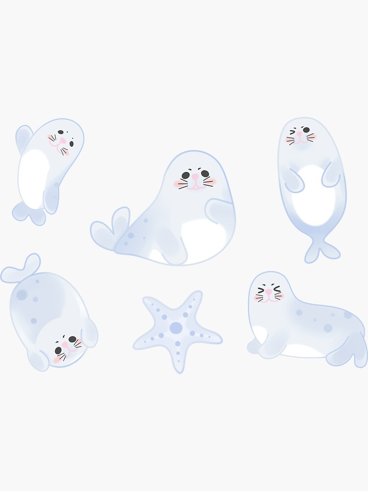 "Art Hub For Kids Funny Seals Sticker" Sticker for Sale by MomoTP