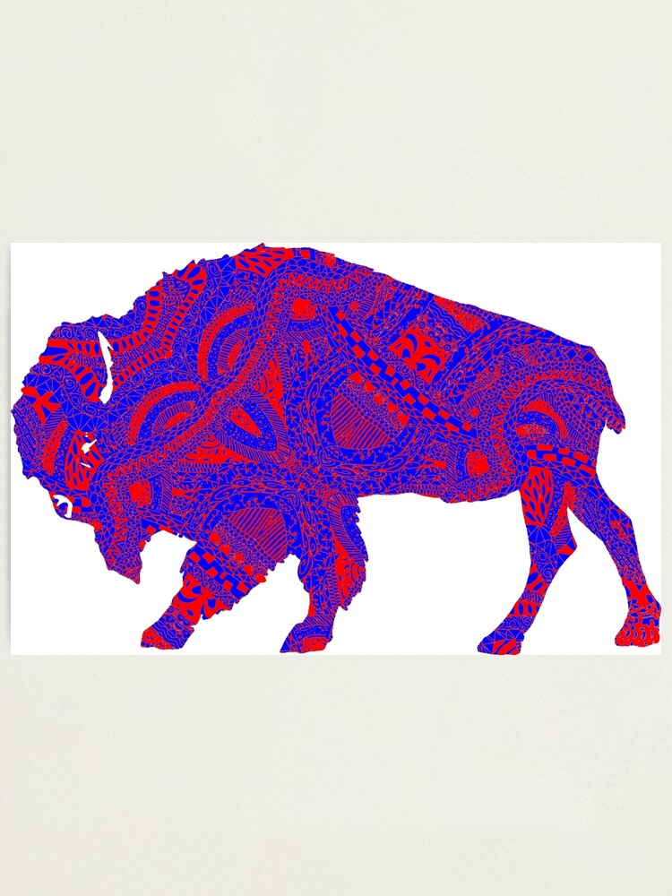 Zebra stripe Buffalo New York Bison Sticker for Sale by ScapegoatPrints