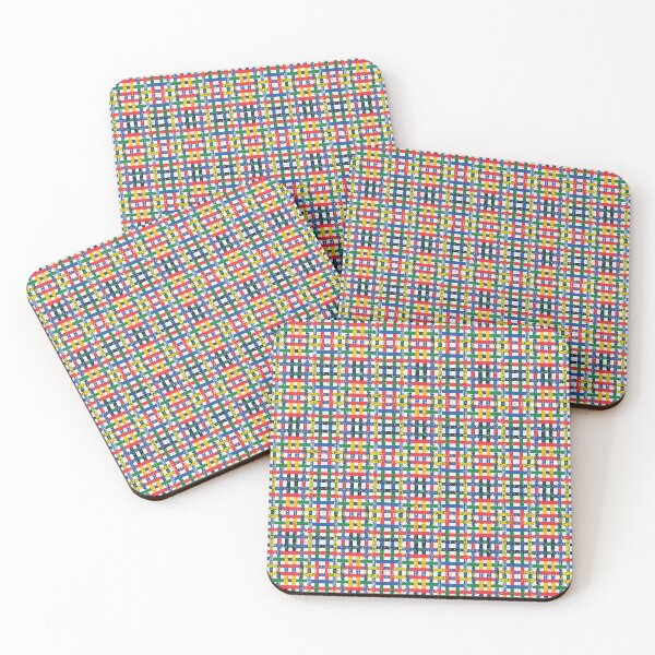 Item preview, Colorful Flannel Pixel Pattern designed and sold by IPattern.