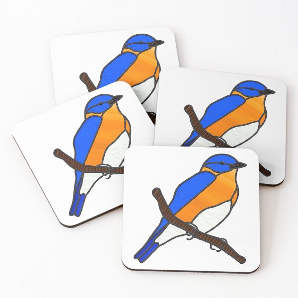 Item preview, Bluebird Digital Stain Glass Suncatcher Design designed and sold by crookedriverusa.